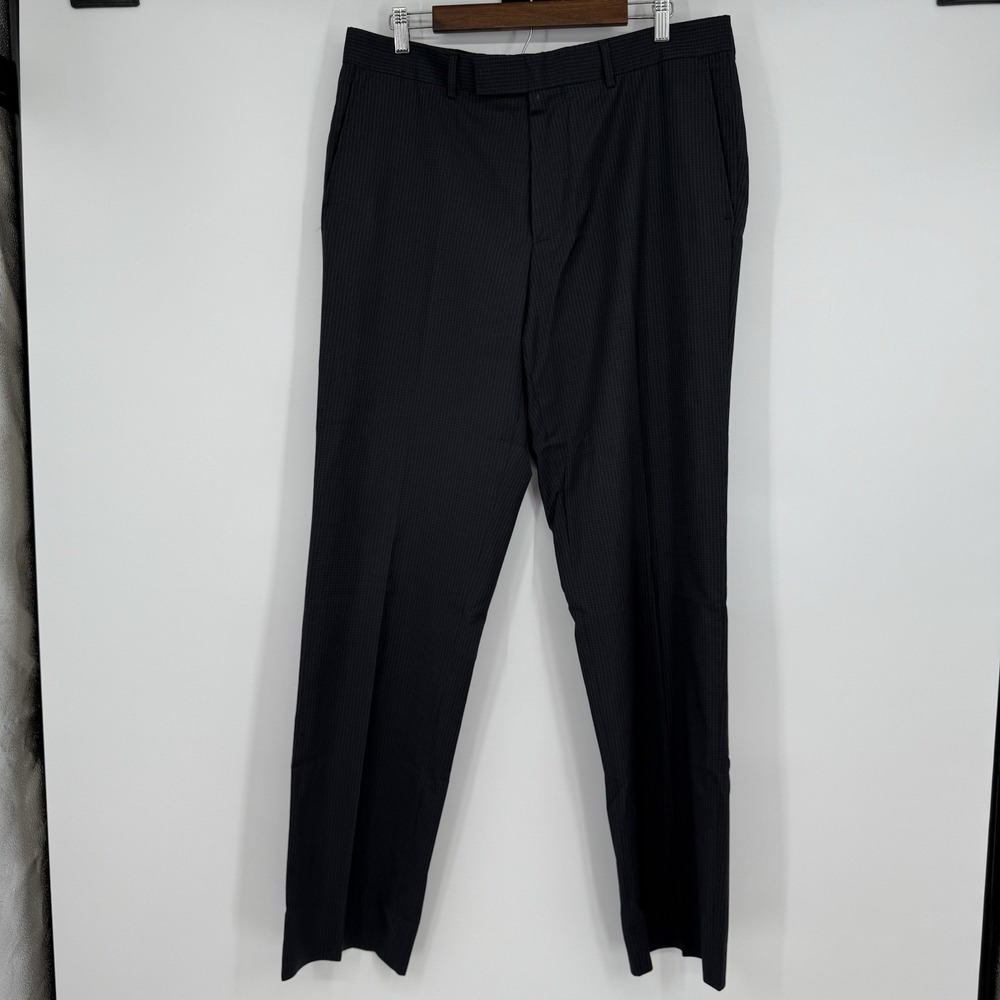 Hugo Boss Men's Pasolini Movie US Flat Front Wool‎ Blend Dress Pants Slacks 42L